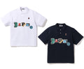A BATHING APE MULTI FONTS RELAXED FIT POLO