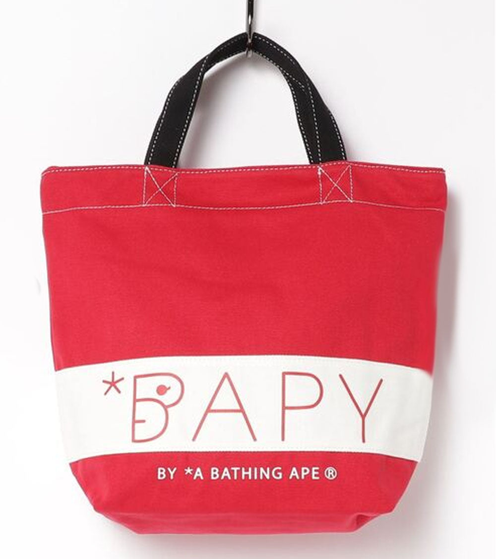 BAPY By A BATHING APE Women's Monogram Handbag Tote Bag Denim Fabric From  Japan 