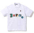 A BATHING APE MULTI FONTS RELAXED FIT POLO