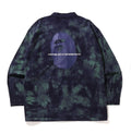 A BATHING APE TIE DYE ARMY JUNGLE FATIQUE SHIRT JACKET