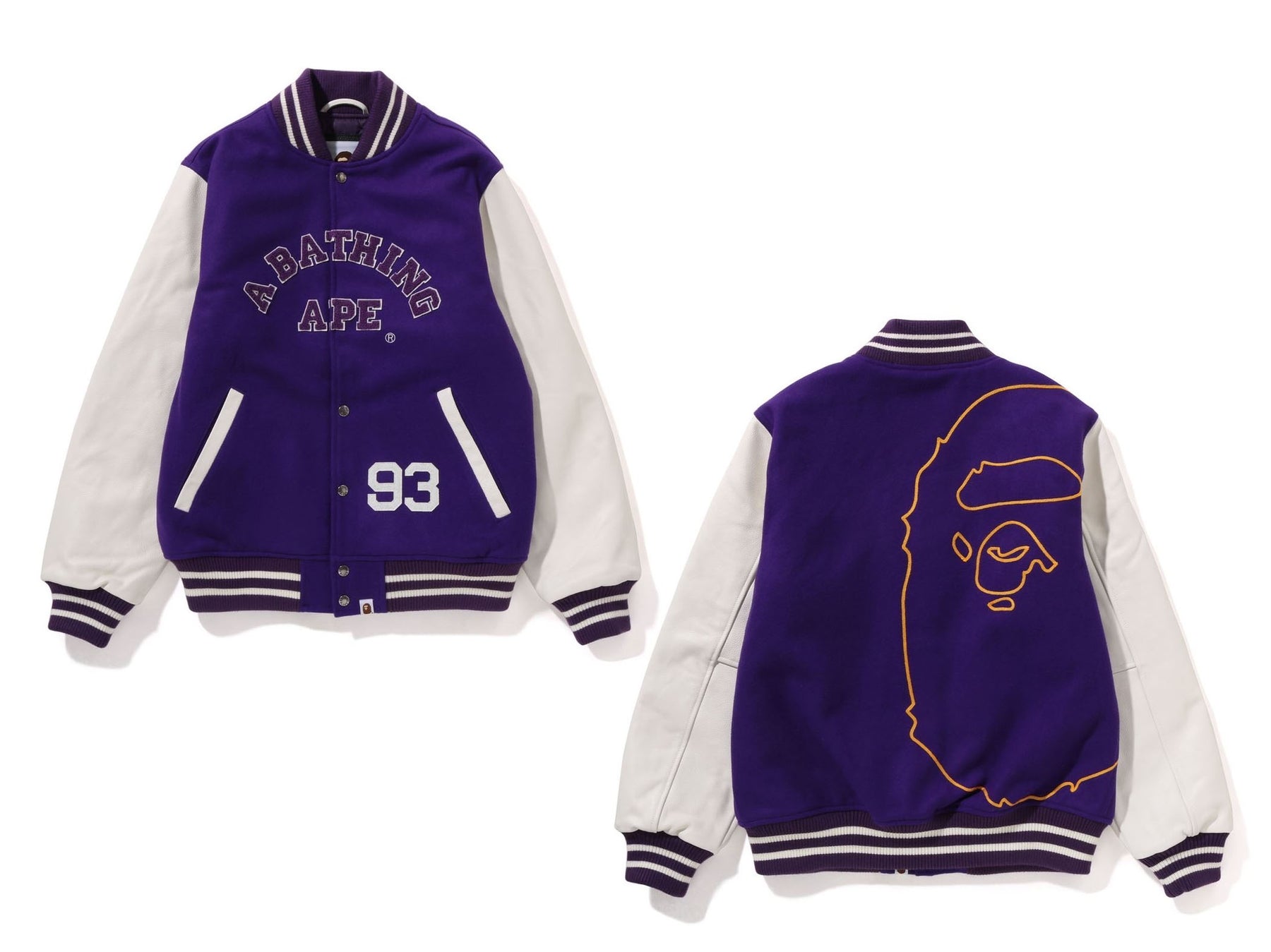 Bape Giant Ape Head Varsity Jacket