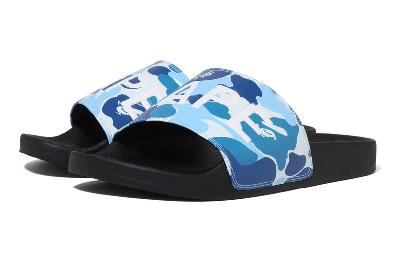 A BATHING APE ABC CAMO SLIDE SANDALS