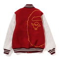 A BATHING APE GIANT APE HEAD VARSITY JACKET