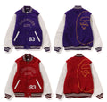 A BATHING APE GIANT APE HEAD VARSITY JACKET