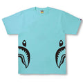 A BATHING APE BICOLOR SIDE SHARK TEE