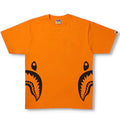 A BATHING APE BICOLOR SIDE SHARK TEE