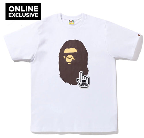 A BATHING APE BAPE ONLINE TEE ONLINE EXCLUSIVE WHITE