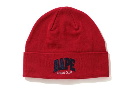 A BATHING APE Ladies' BAPE GIRLS CLUB KNIT CAP