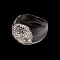 A BATHING APE RHINESTONE APE HEAD RING