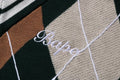 A BATHING APE Ladies' APE EMBROIDERY ARGYLE KNIT VEST
