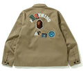 A BATHING APE MULTI FONTS RELAX ZIP JACKET