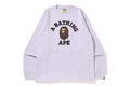A BATHING APE COLLEGE L/S TEE