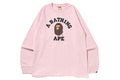 A BATHING APE COLLEGE L/S TEE