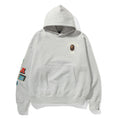 A BATHING APE MULTI FONTS LOOSE FIT PULLOVER HOODIE