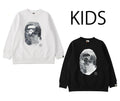 A BATHING APE BAPE KIDS APE HEAD MOON CREWNECK