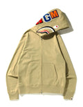 A BATHING APE SHARK FULL ZIP HOODIE