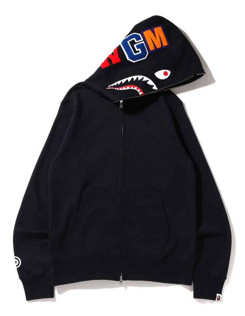 A BATHING APE SHARK FULL ZIP HOODIE
