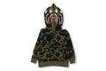 A BATHNIG APE BAPE KIDS 1ST CAMO SHARK ZIP DOUBLE HOODIE