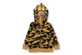 A BATHNIG APE BAPE KIDS 1ST CAMO SHARK ZIP DOUBLE HOODIE