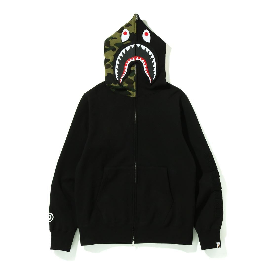 A BATHING APE DETACHABLE SHARK FULL ZIP HOODIE happyjagabee store