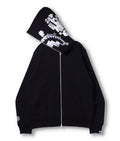 A BATHING APE DIGITAL SHARK FULL ZIP HOODIE