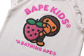 A BATHING APE BAPE KIDS STRAWBERRY MILO FRILL TEE