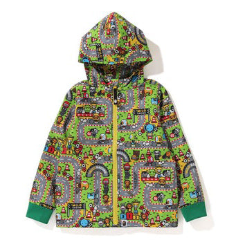 A BATHING APE BAPE KIDS BABY MILO RACING HOODIE JACKET