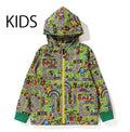 A BATHING APE BAPE KIDS BABY MILO RACING HOODIE JACKET