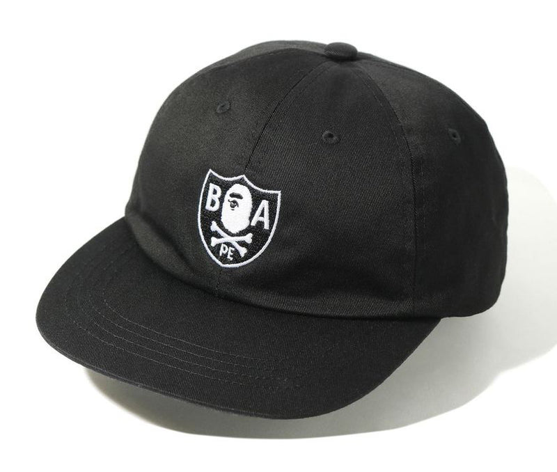 A BATHING APE APE CROSSBONE EMBLEM CAP