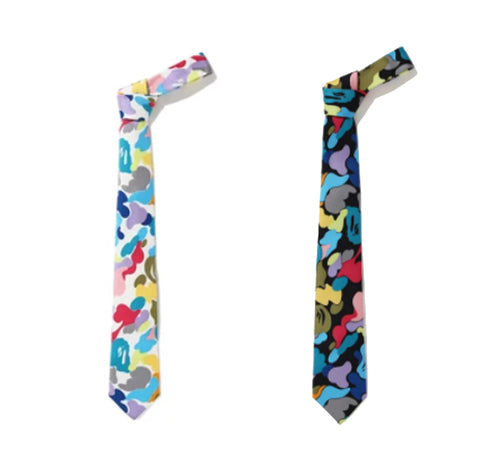 A BATHING APE Mr. BATHING APE MULTI CAMO TIE