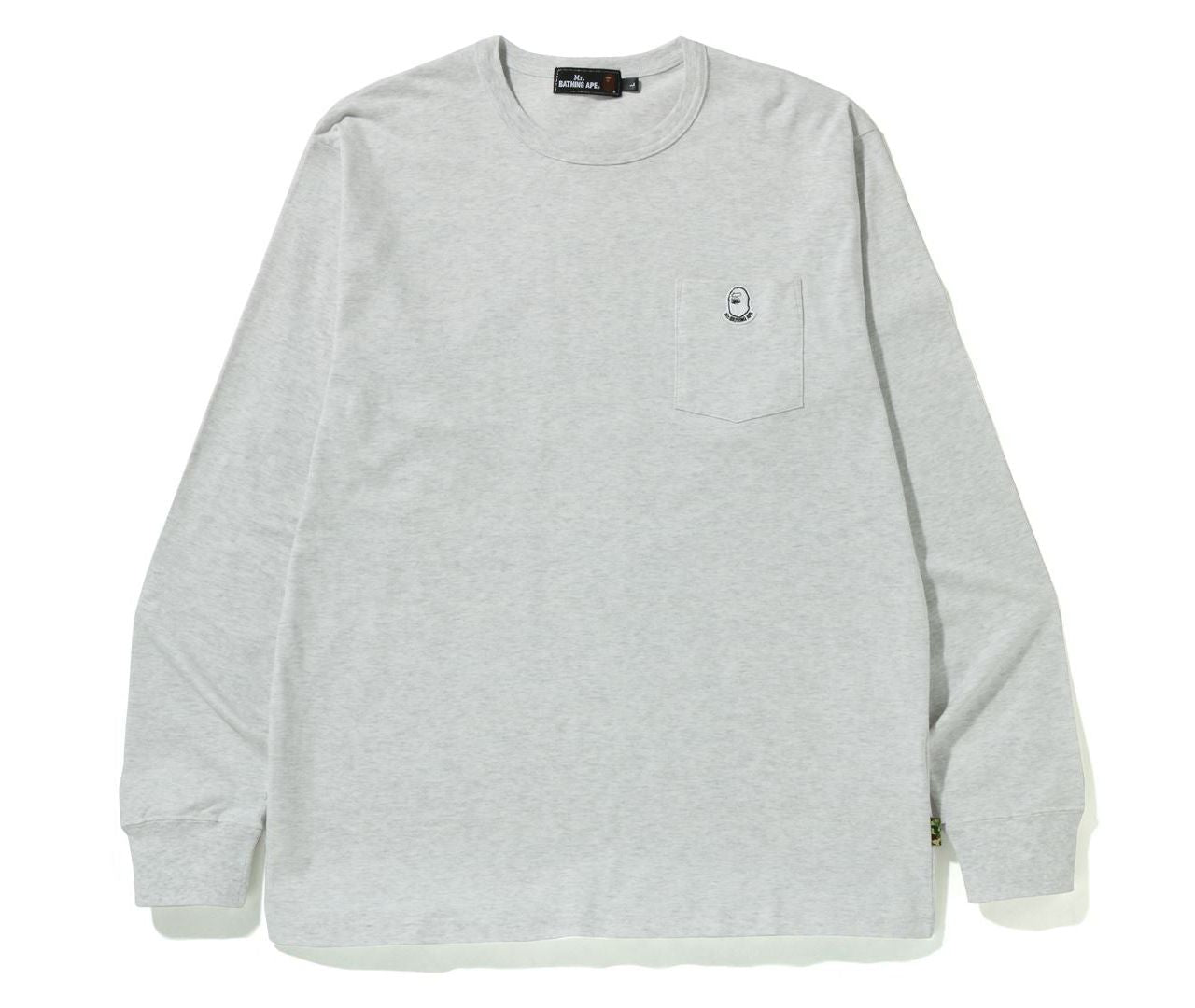 A BATHING APE Mr.BATHING APE POCKET WIDE FIT L/S TEE