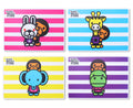 A BATHING APE BABY MILO STORE BABY MILO PLACE MAT ( 4 pieces set )