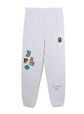 A BATHING APE MULTI FONTS SWEAT PANTS