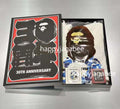 A BATHING APE BAPE STORE JAPAN LIMITED BAPE 30TH ANNIV. APE HEAD TEE SET w/ Pins & Magnet