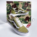 A BATHING APE BAPE X VANS ABC CAMO OLD SKOOL w/ Keychain