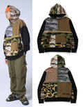 A BATHING APE CRAZY CAMO RELAXED PULLOVER HOODIE