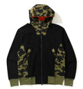A BATHING APE 1ST CAMO MILITARY RELAXED ZIP HOODIE