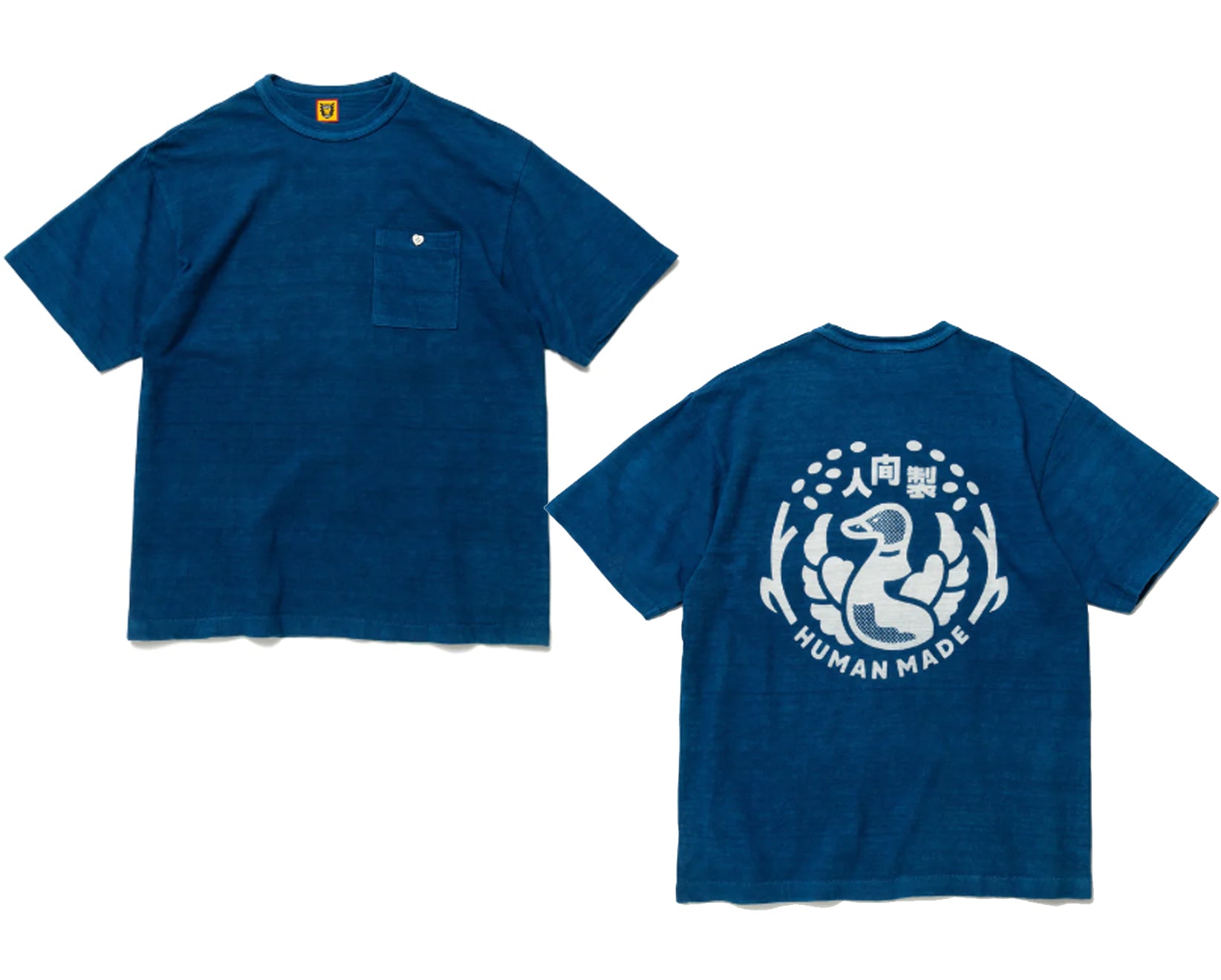 Human made INDIGO Pocket T-SHIRT L