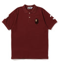 A BATHING APE LARGE APE HEAD POLO