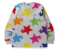 A BATHING APE STA PATTERN RELAXED FIT L/S TEE