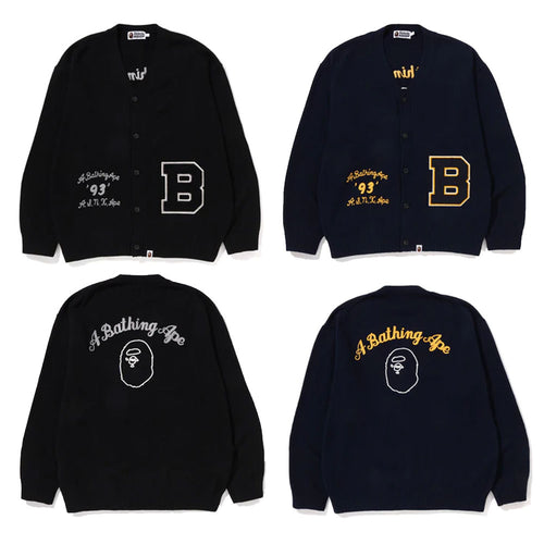 A BATHING APE BAPE KNIT CARDIGAN