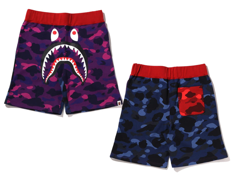 A BATHING APR CRAZY CAMO SHARK SWEAT SHORTS