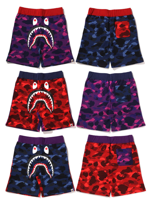 A BATHING APR CRAZY CAMO SHARK SWEAT SHORTS