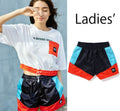 A BATHING APE Ladies' COLOR BLOCK SHORTS