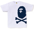 A BATHING APE BIG APE CROSSBONE PIGMENT PRINT TEE