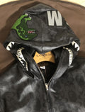 BAPE x COACH LEATHER SHARK HOODIE JACKET - happyjagabee store