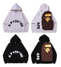 A BATHING APE GIANT APE HEAD RELAXED PULLOVER HOODIE