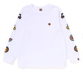 A BATHING APE BAPE KIDS BABY MILO ONE POINT FRUIT L/S TEE