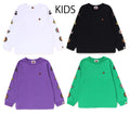 A BATHING APE BAPE KIDS BABY MILO ONE POINT FRUIT L/S TEE