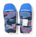 A BATHING APE BAPE KIDS GRID CAMO PADDED GLOVES